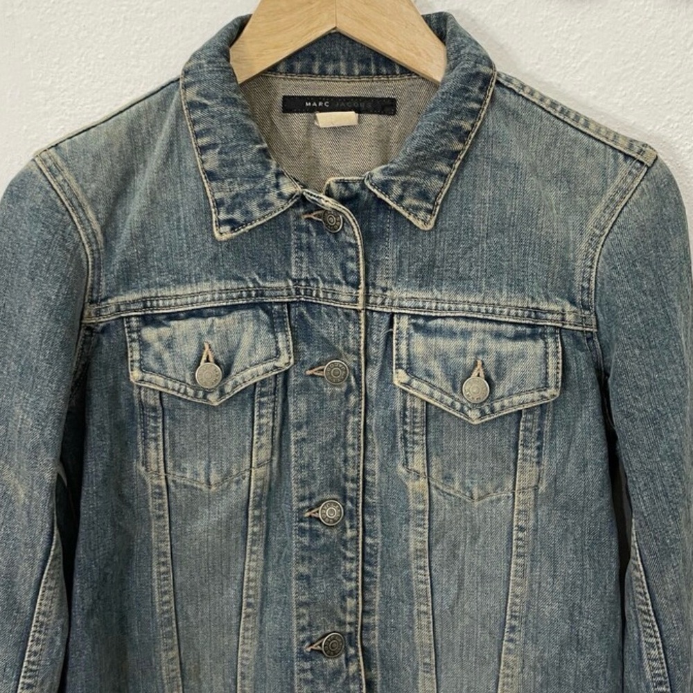 Marc Jacobs Light Blue Denim Jean Jacket - Picture 3 of 10